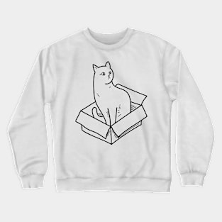 Cat in a box Crewneck Sweatshirt